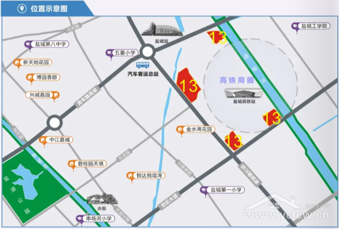 盐城新房 该地块位于康庄大道南,振兴路东侧,地理位置极佳.